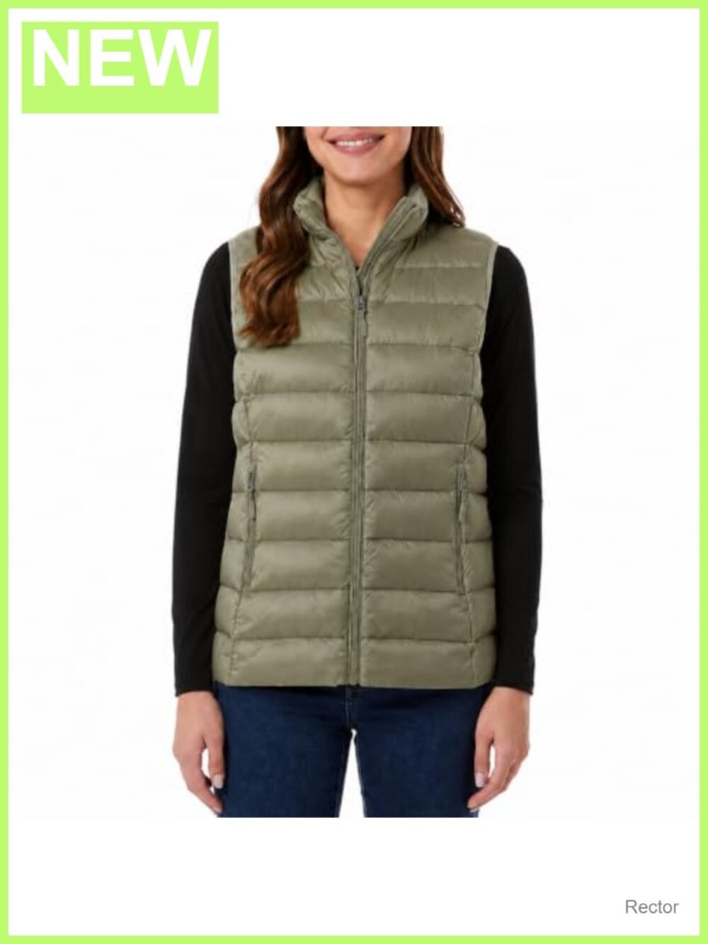 Lightweight Quilted Puffer Vest with Zippered Pockets